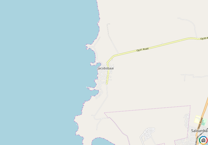Map location of Jacobs Bay